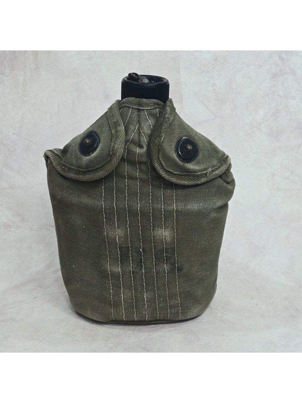 VINTAGE WWII  US ARMY 1945 Vollrath Aluminum Canteen E.A. CO. Cup Cover Case‎